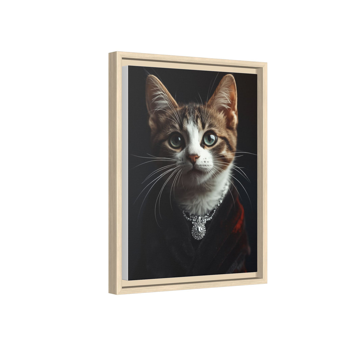 Custom Cinematic Hollywood Starlet Cat Portrait – Personalised Pop Culture Pet Canvas