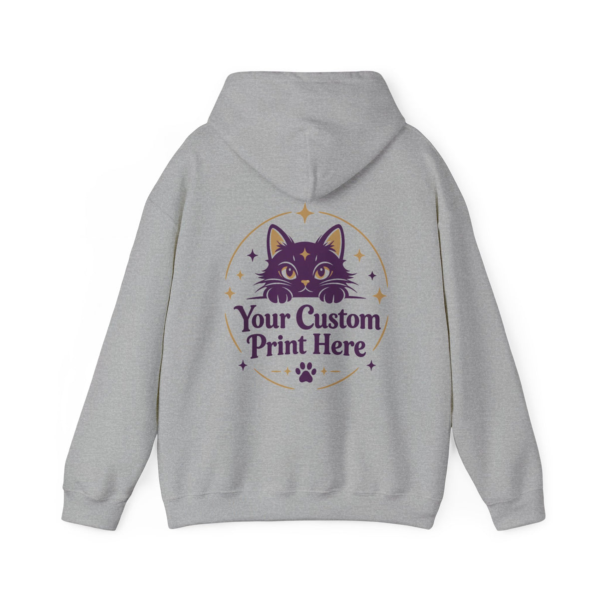 Custom Printed Unisex Pullover Hoodie – Personalised with Your Own Design