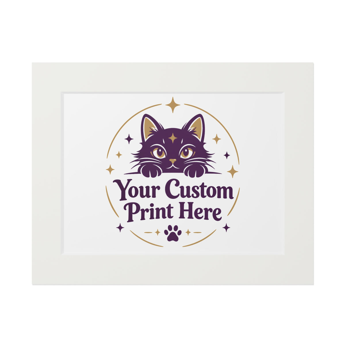 Custom Printed Poster with Cardboard Frame – Personalised with Your Own Photo or Design