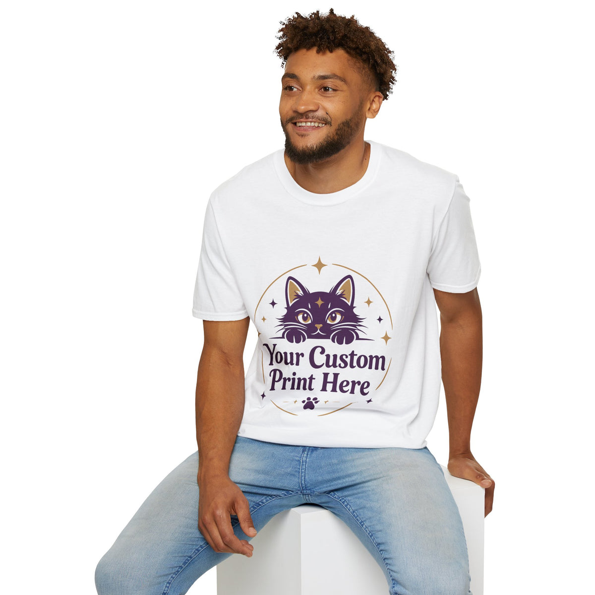 Custom Printed Unisex T-Shirt – Personalised with Your Own Photo, Logo or Design