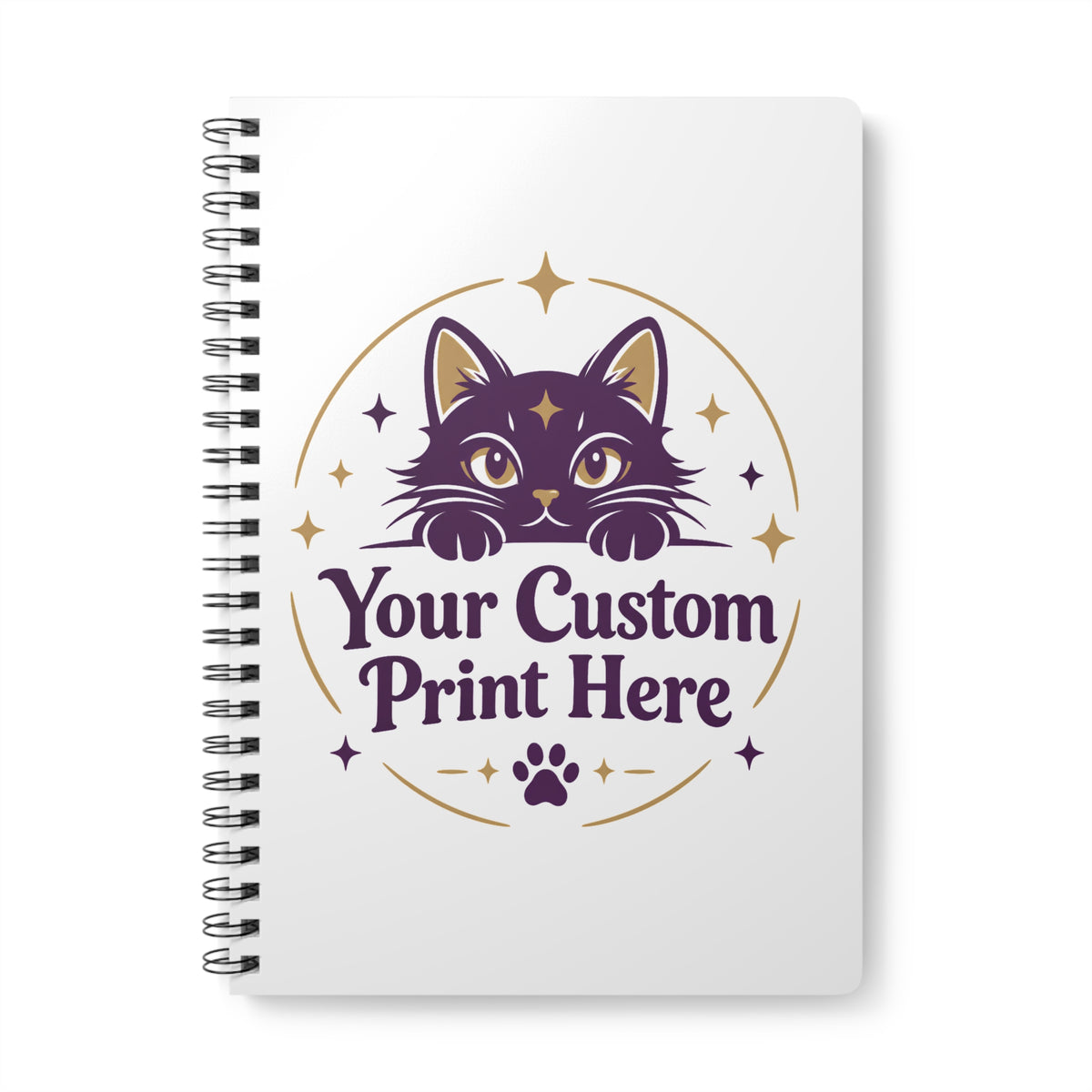 Custom Printed A5 Spiral Notebook – Personalised with Your Own Photo, Logo or Design