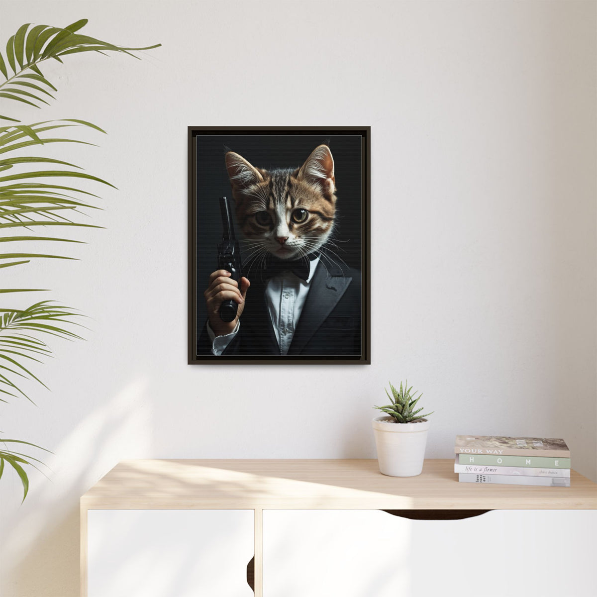 Custom Cinematic Film & TV Cat Portrait – Personalised Pop Culture Pet Canvas