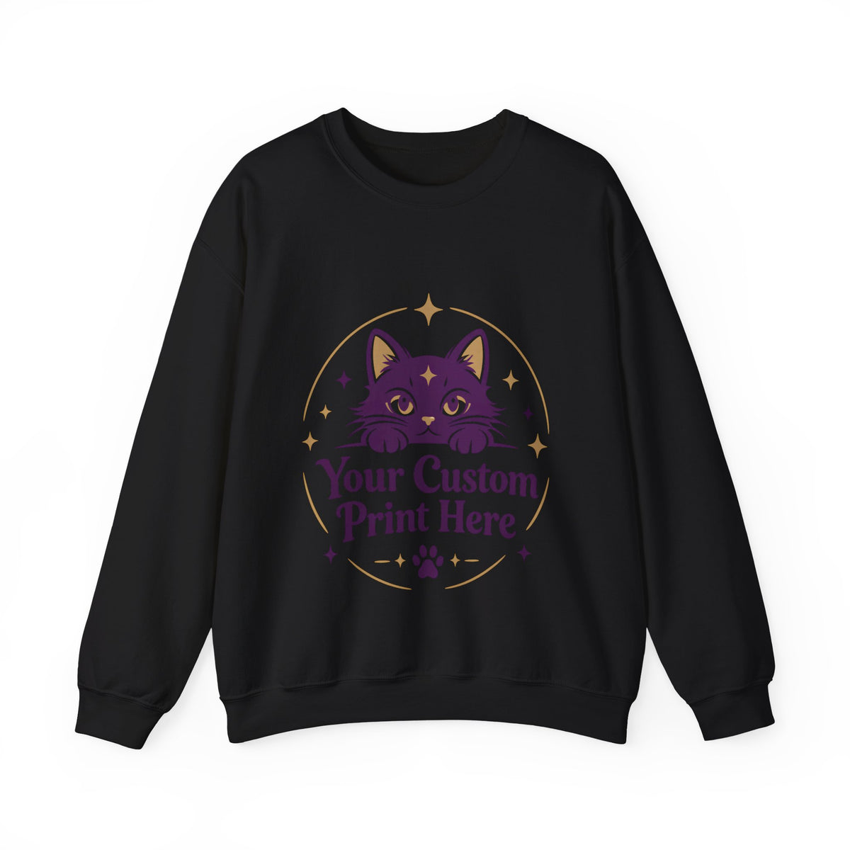 Custom Printed Unisex Crewneck Sweatshirt – Personalised with Your Own Design