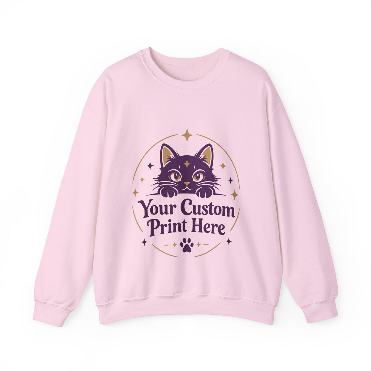 Custom Printed Unisex Crewneck Sweatshirt – Personalised with Your Own Design