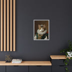 Custom Royal Renaissance Queen Cat Portrait – Personalised Pet Canvas Art