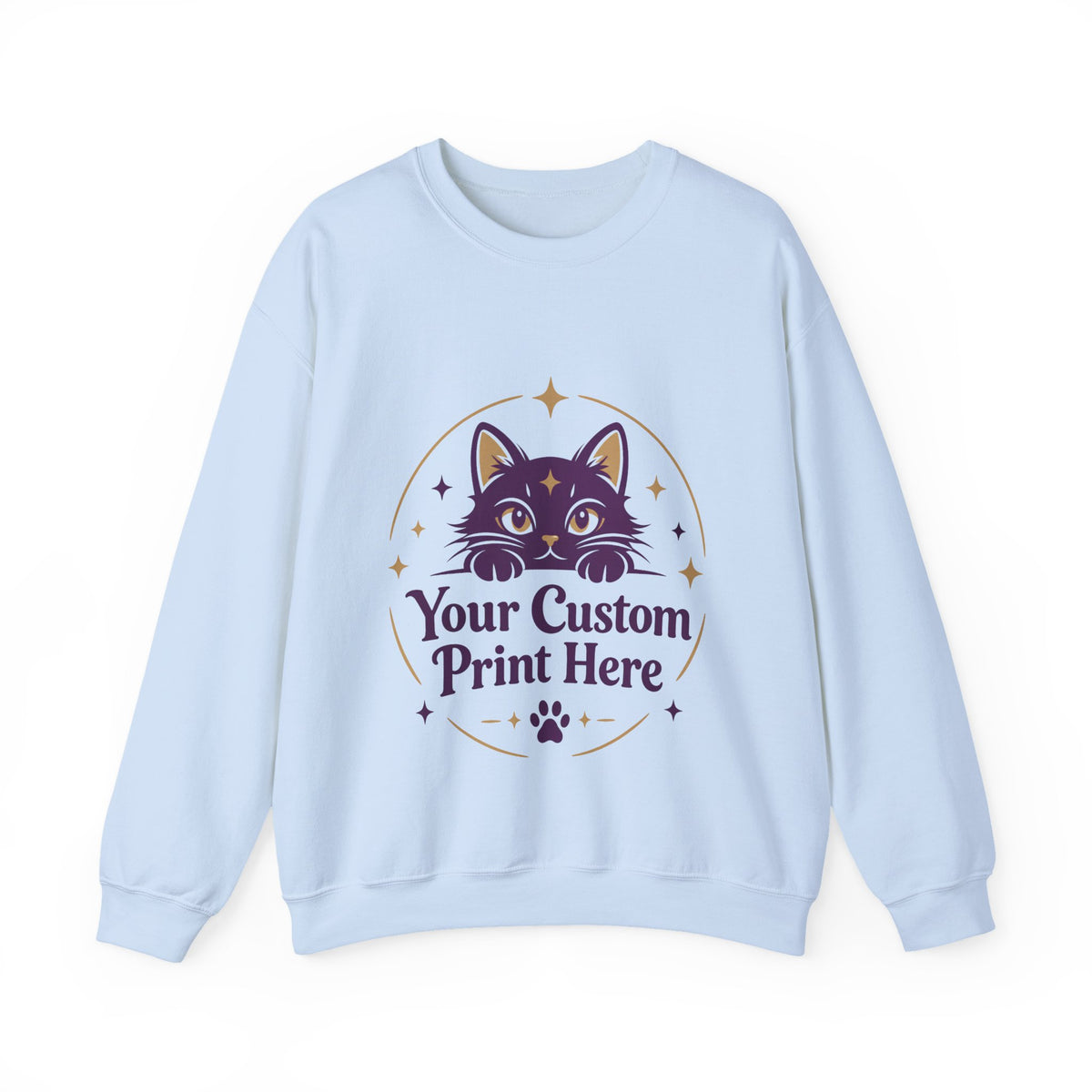 Custom Printed Unisex Crewneck Sweatshirt – Personalised with Your Own Design