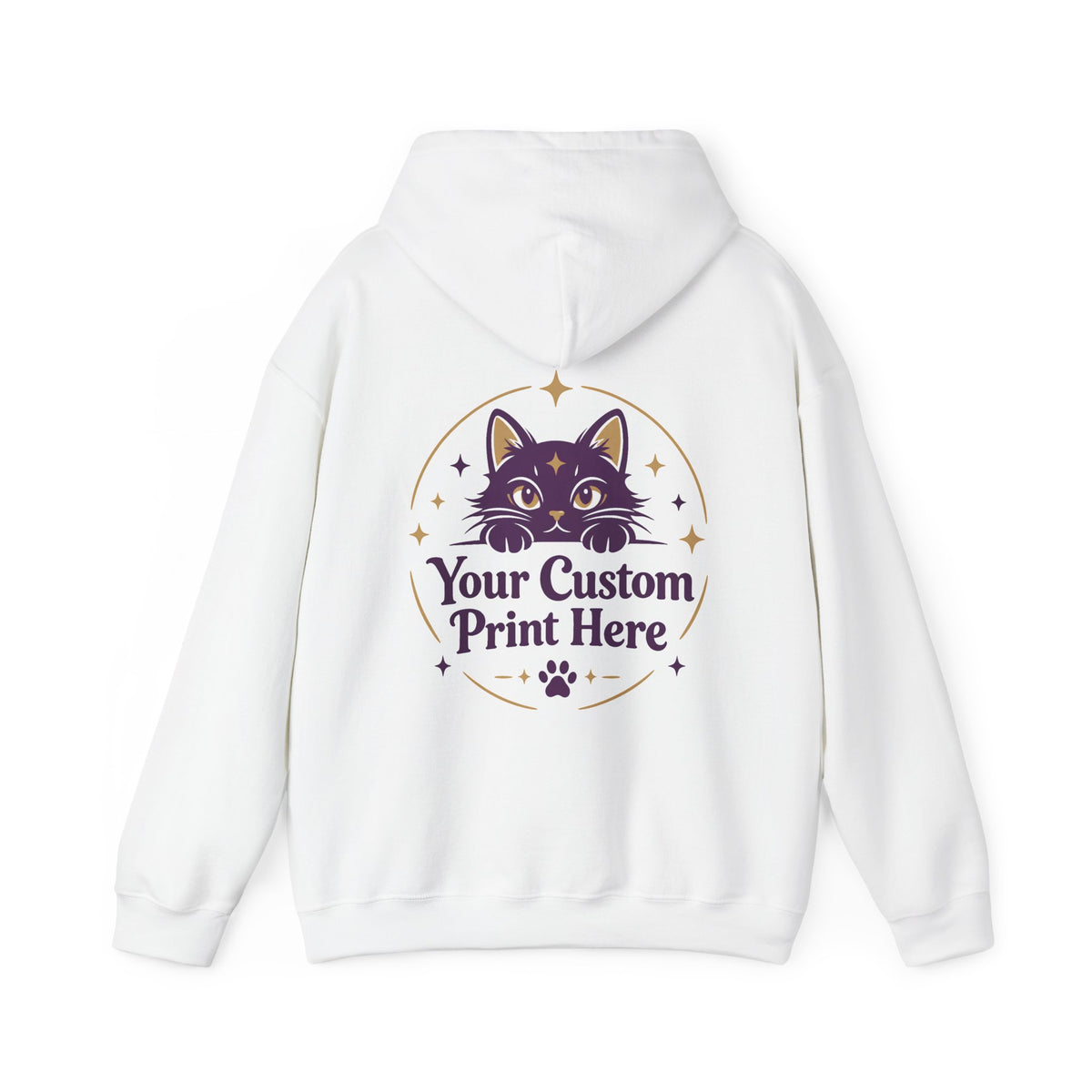 Custom Printed Unisex Pullover Hoodie – Personalised with Your Own Design