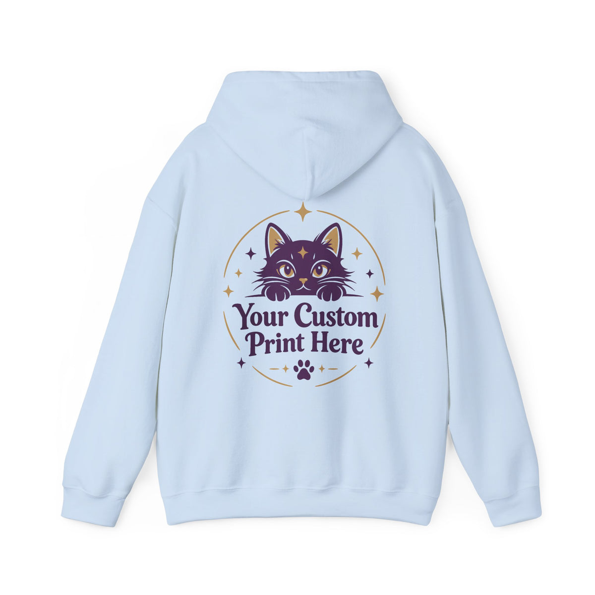 Custom Printed Unisex Pullover Hoodie – Personalised with Your Own Design