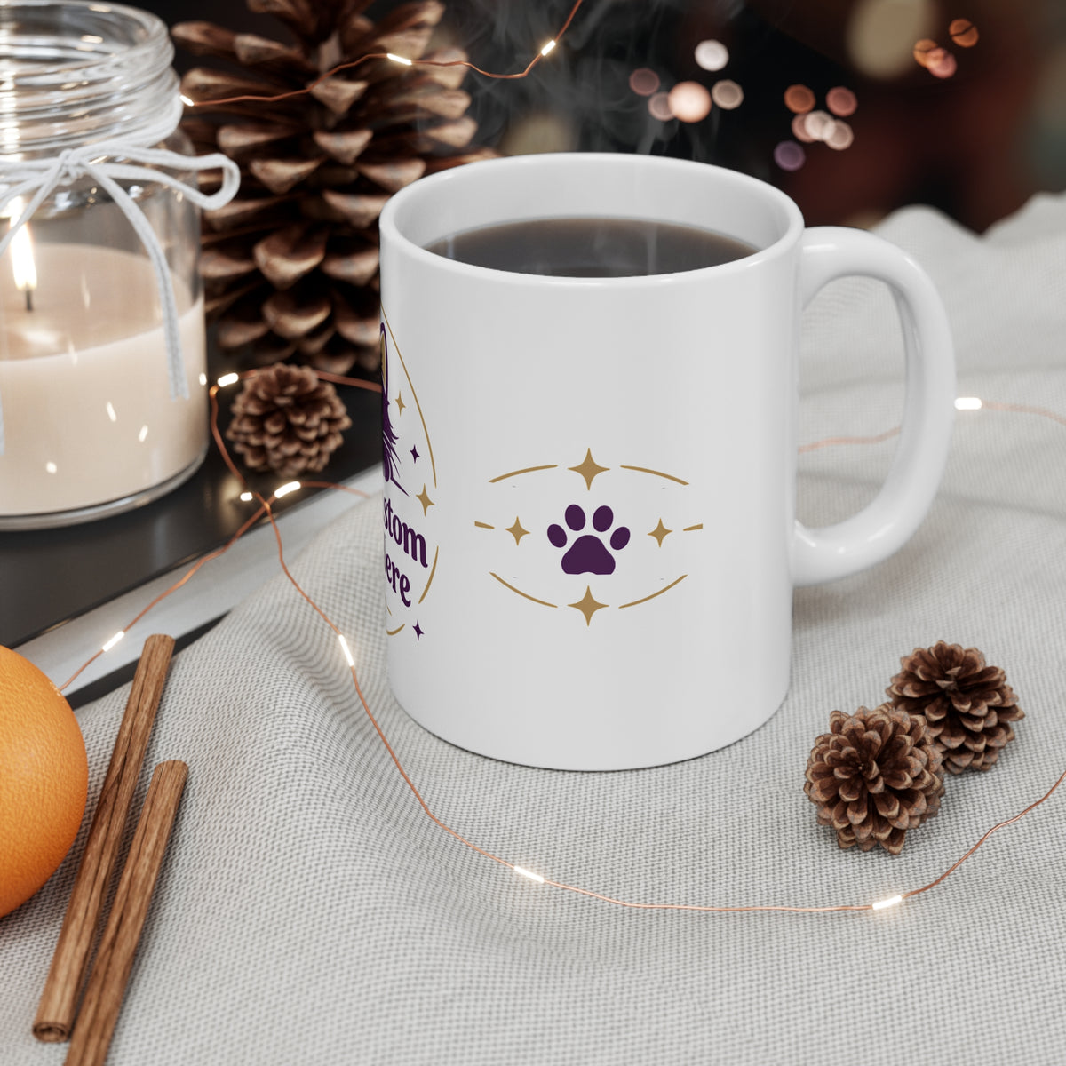 Custom Printed Coffee & Tea Mug – Personalised with Your Own Photo, Logo or Design