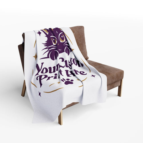 Custom Printed Arctic Fleece Blanket – Personalised with Your Own Photo, Logo or Design