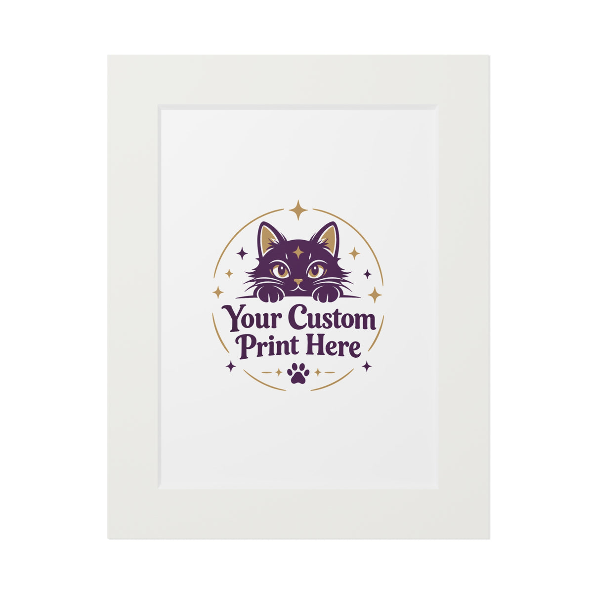 Custom Printed Poster with Cardboard Frame – Personalised with Your Own Photo or Design