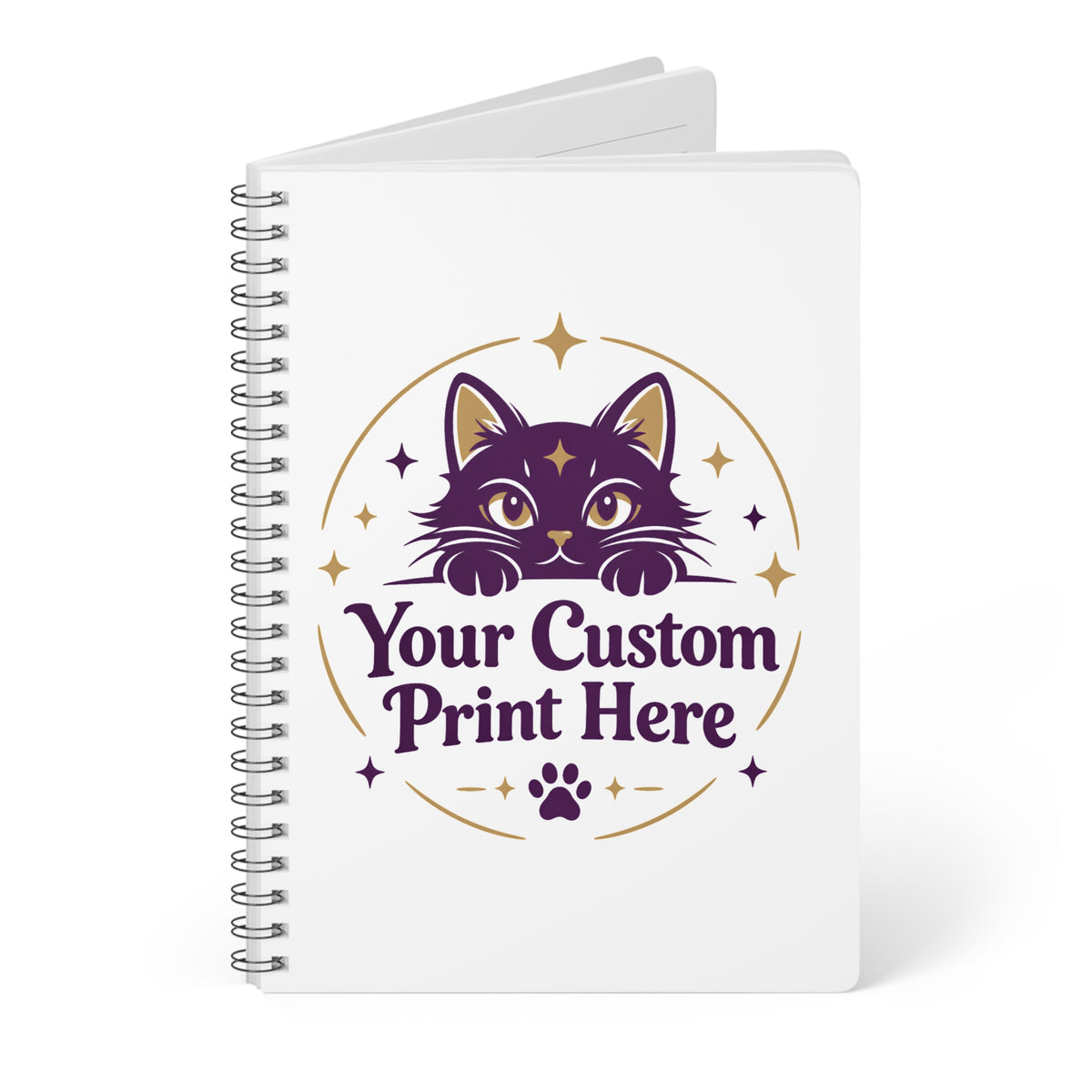 Custom Printed A5 Spiral Notebook – Personalised with Your Own Photo, Logo or Design