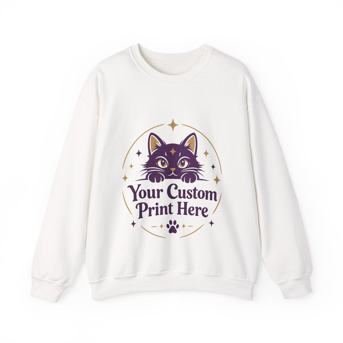 Custom Printed Unisex Crewneck Sweatshirt – Personalised with Your Own Design