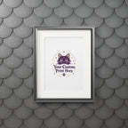 Custom Printed Poster with Cardboard Frame – Personalised with Your Own Photo or Design