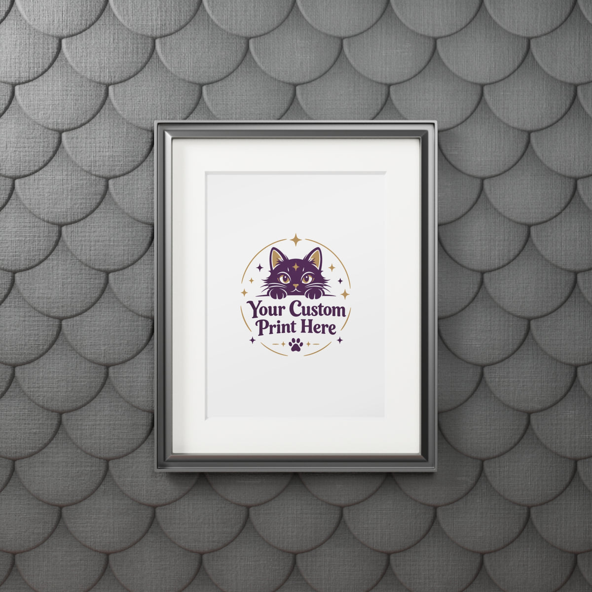 Custom Printed Poster with Cardboard Frame – Personalised with Your Own Photo or Design
