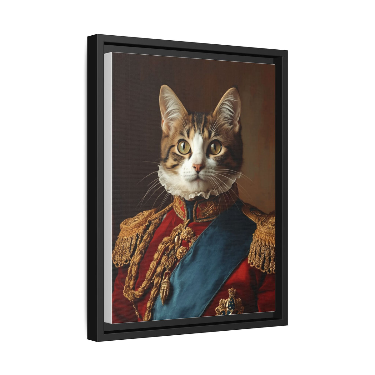 Custom Royal Renaissance Cat Portrait – Personalised Pet Canvas Art