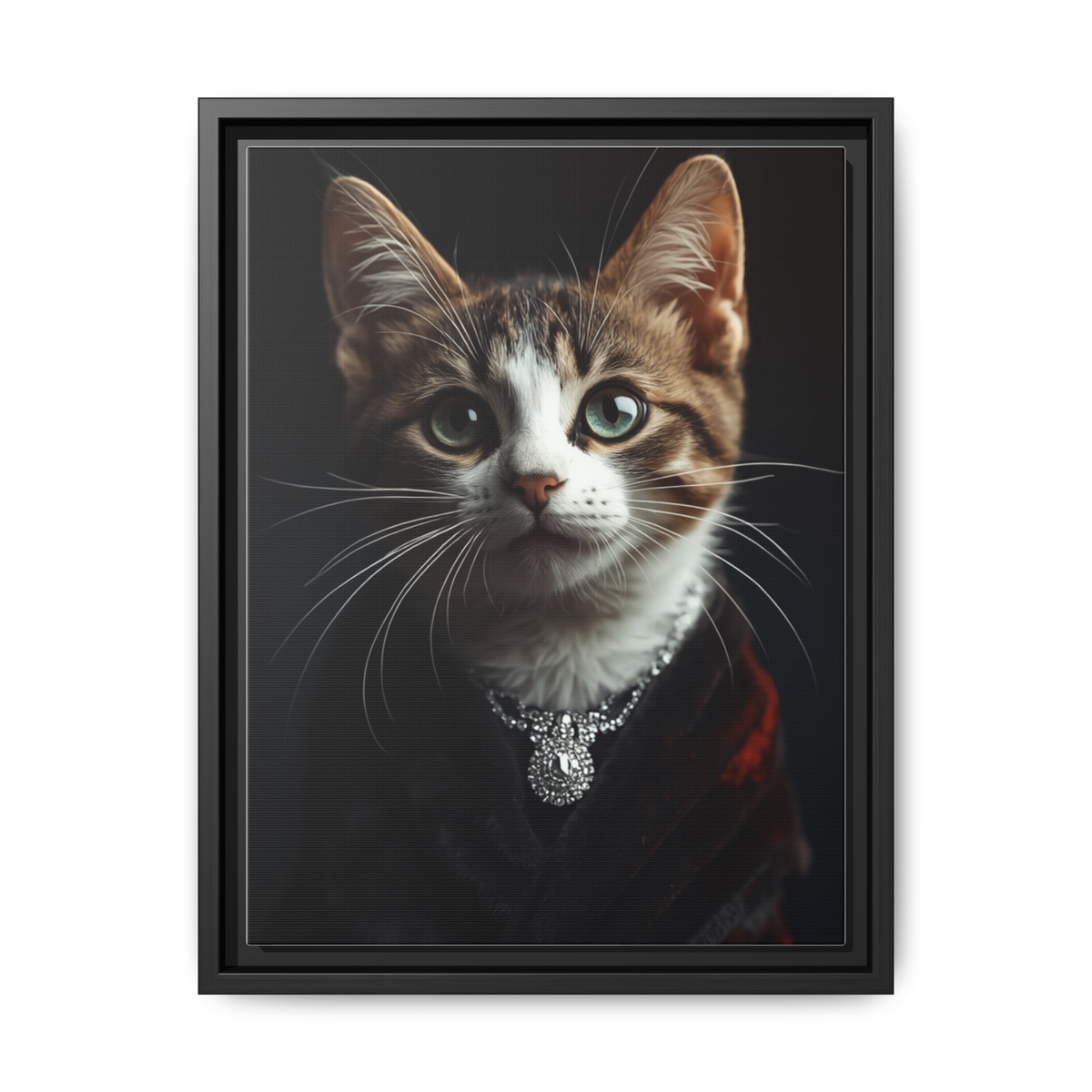 Custom Cinematic Hollywood Starlet Cat Portrait – Personalised Pop Culture Pet Canvas