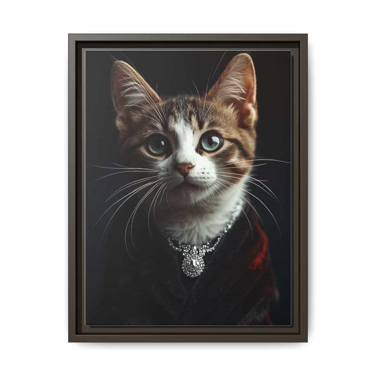 Custom Cinematic Hollywood Starlet Cat Portrait – Personalised Pop Culture Pet Canvas