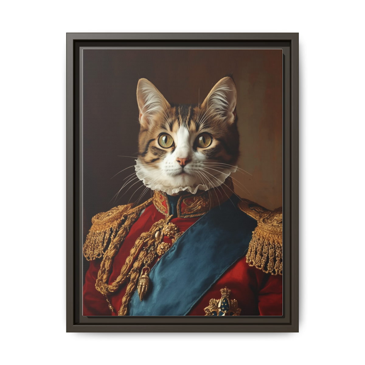 Custom Royal Renaissance Cat Portrait – Personalised Pet Canvas Art